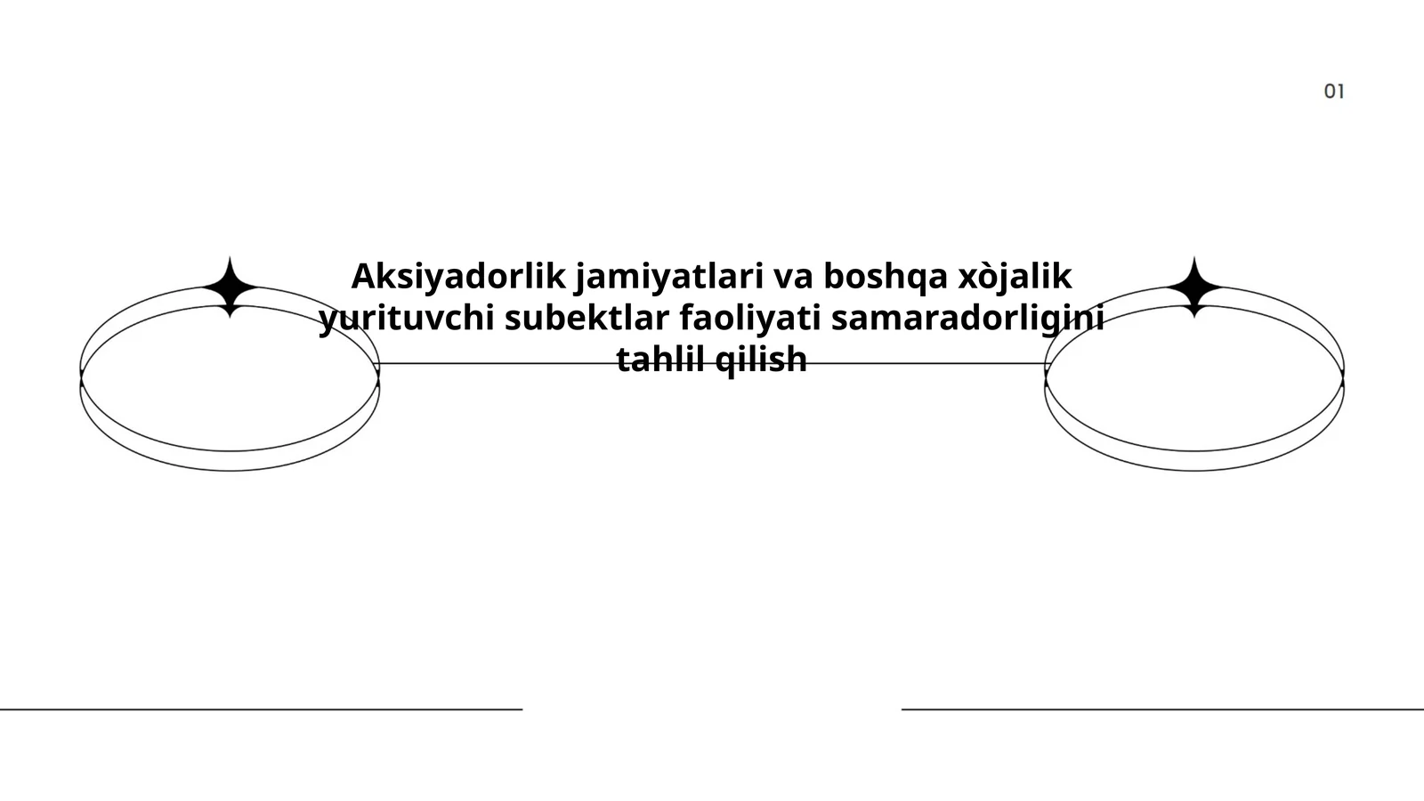 Aksiyadorlik jamiyatlari va boshqa xòjalik yurituvchi subektlar faoliyati samaradorligini tahlil qilish