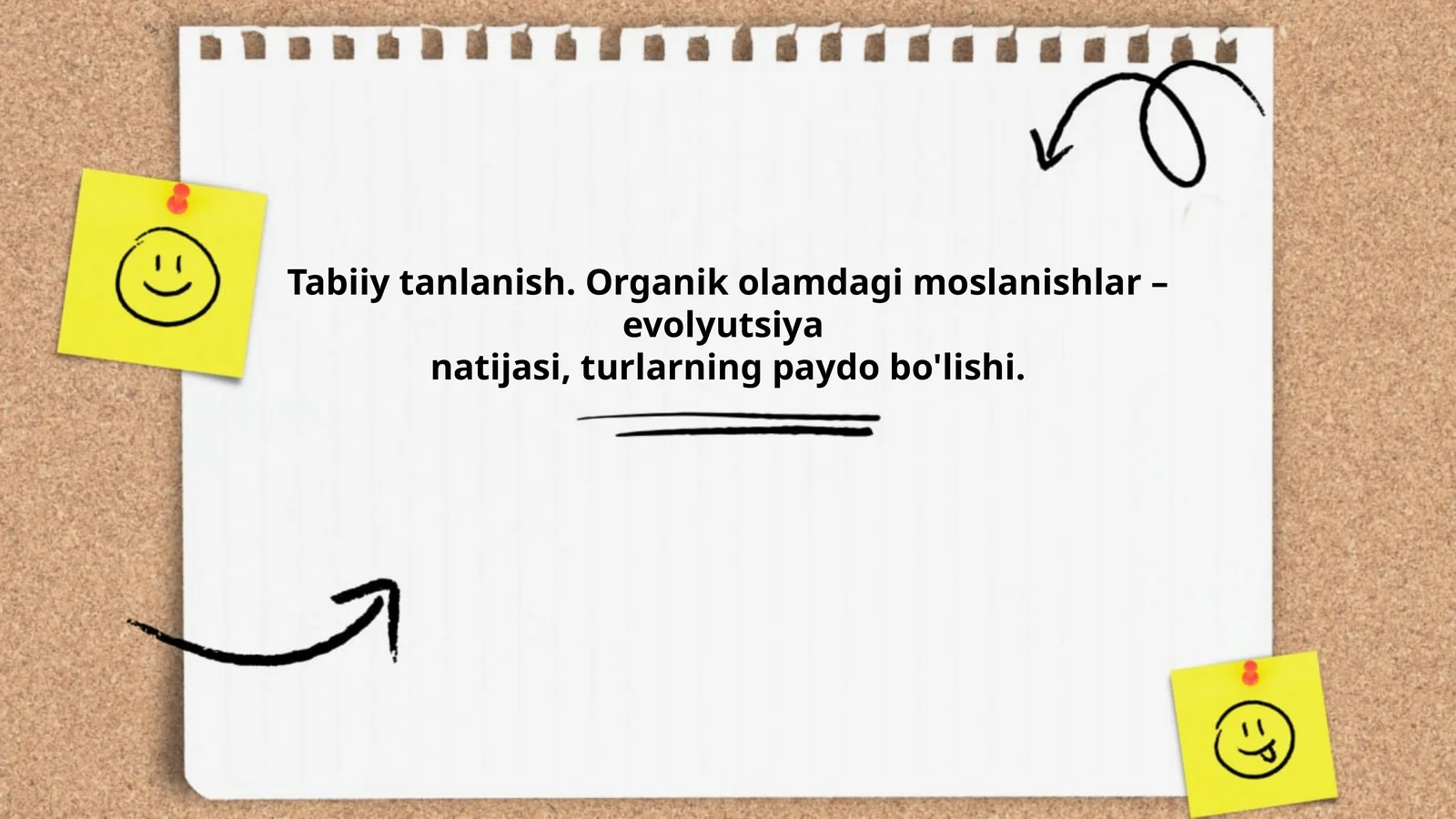 Tabiiy tanlanish. Organik olamdagi moslanishlar – evolyutsiya