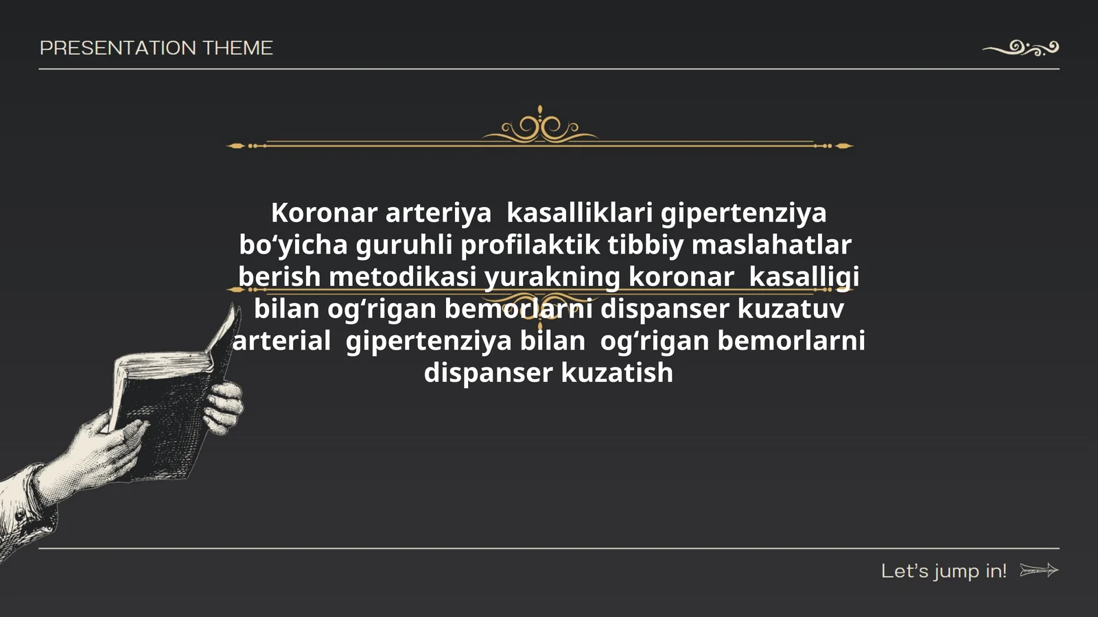 Koronar arteriya kasalliklari gipertenziya boʻyicha guruhli profilaktik tibbiy maslahatlar berish metodikasi
