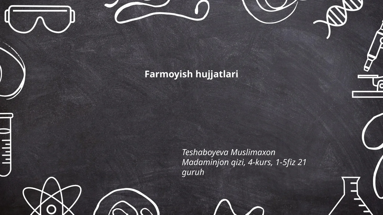Farmoyish hujjatlari