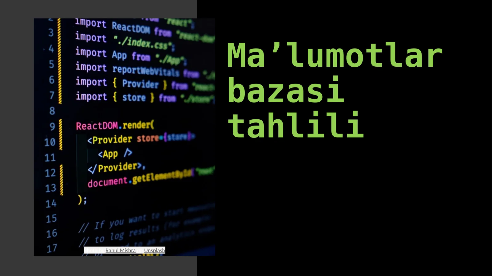 Ma’lumotlarbazasitahlili