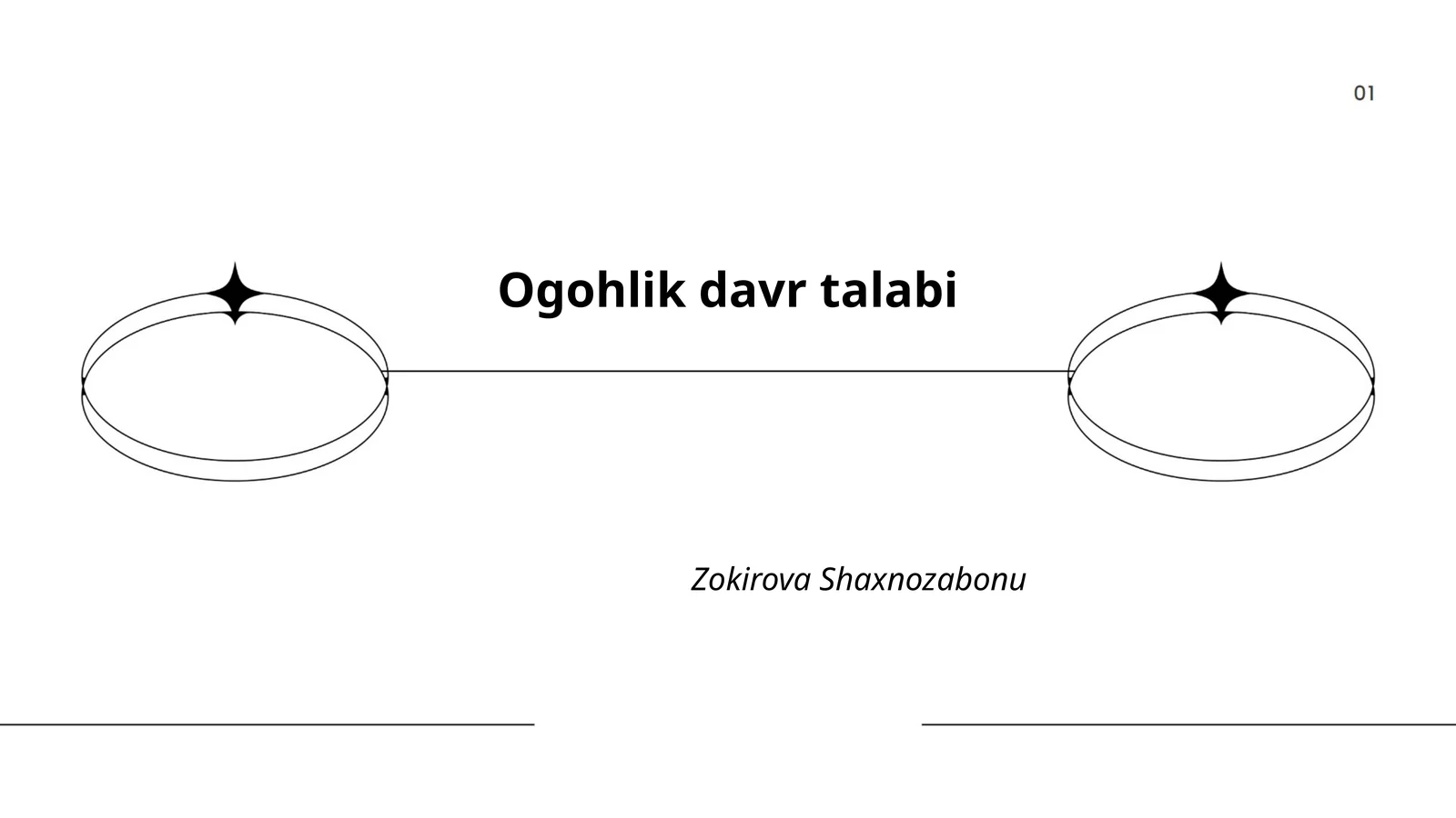 Ogohlik davr talabi