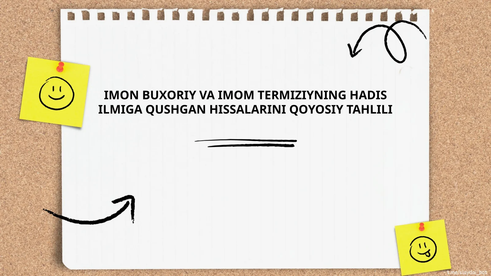 IMON BUXORIY VA IMOM TERMIZIYNING HADIS ILMIGA QUSHGAN HISSALARINI QOYOSIY TAHLILI