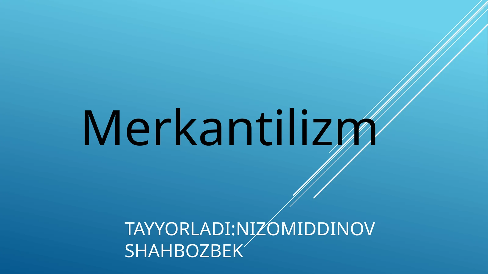 Merkantilizm