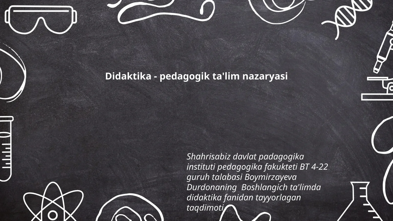Didaktika - pedagogik ta'lim nazaryasi