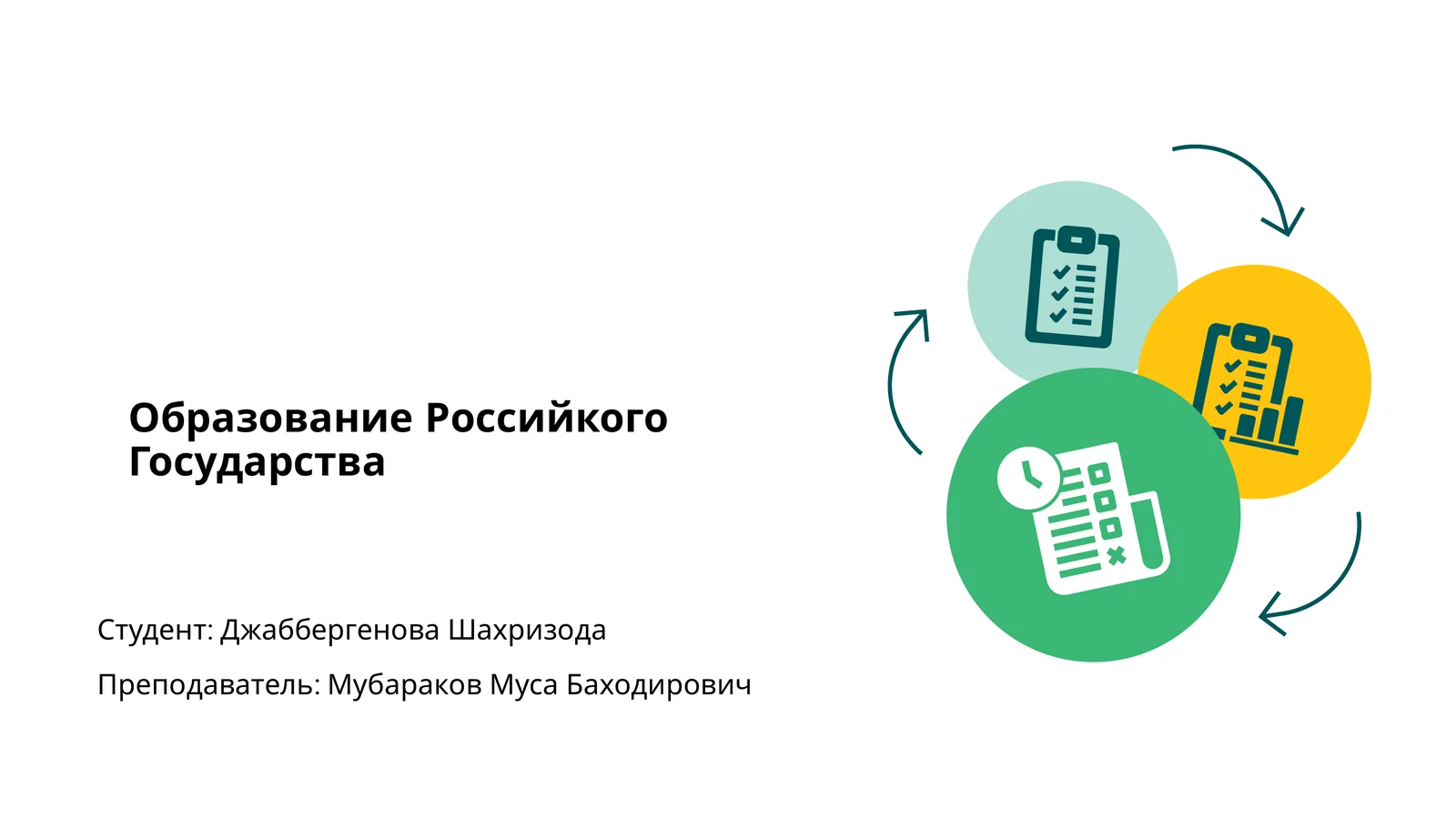 Образование Российкого Государства