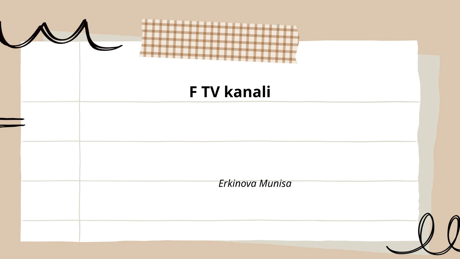 F TV kanali tarixi