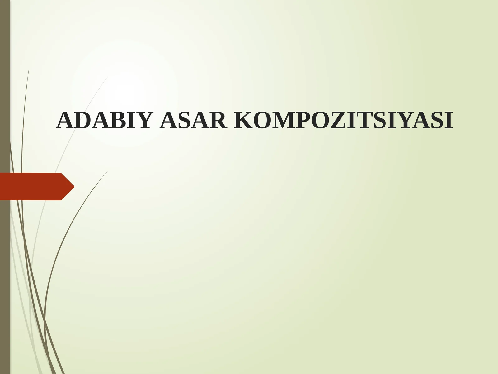 АDАBIY АSАR KОMPОZITSIYASI