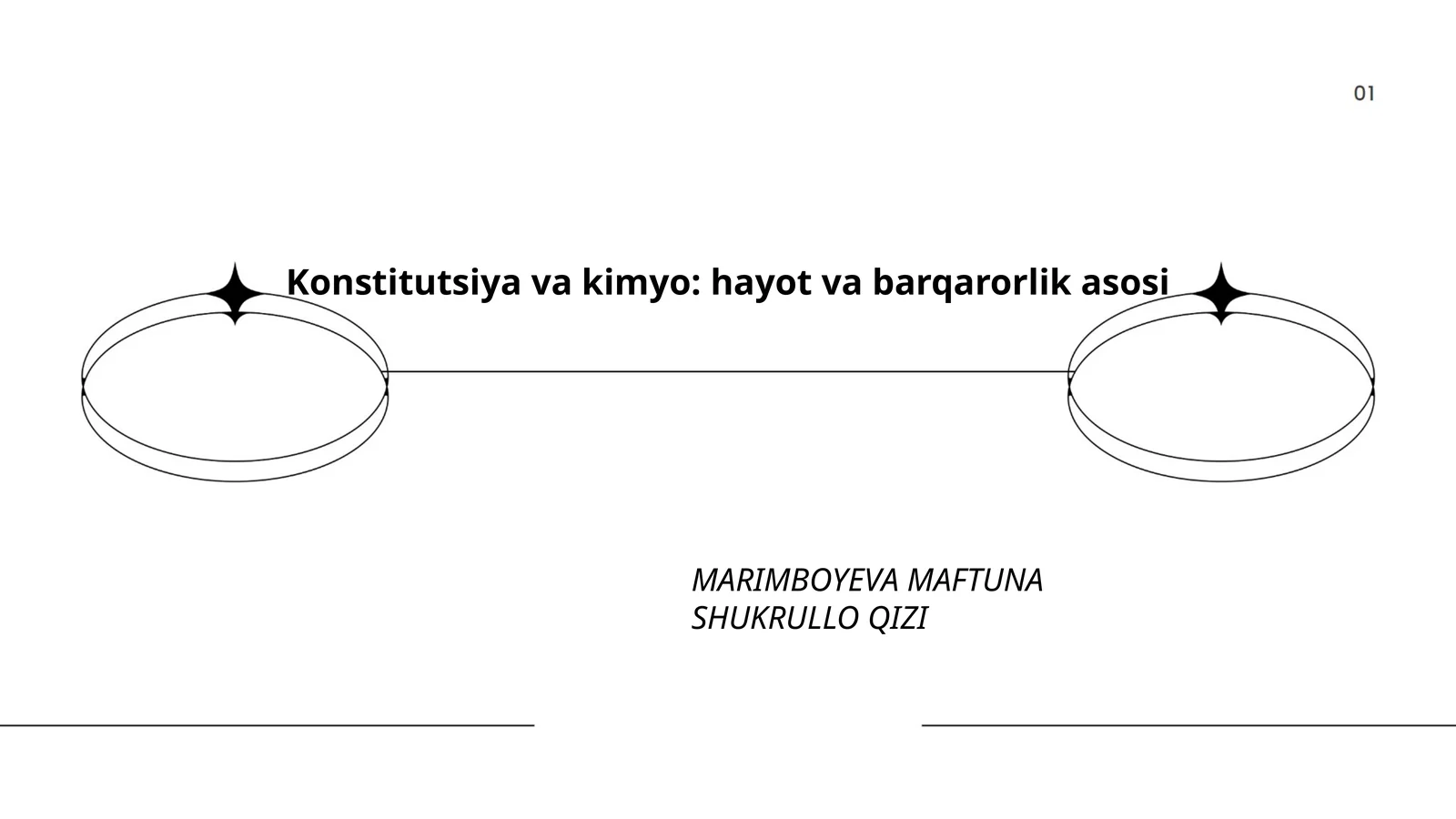 Konstitutsiya va kimyo: hayot va barqarorlik asosi