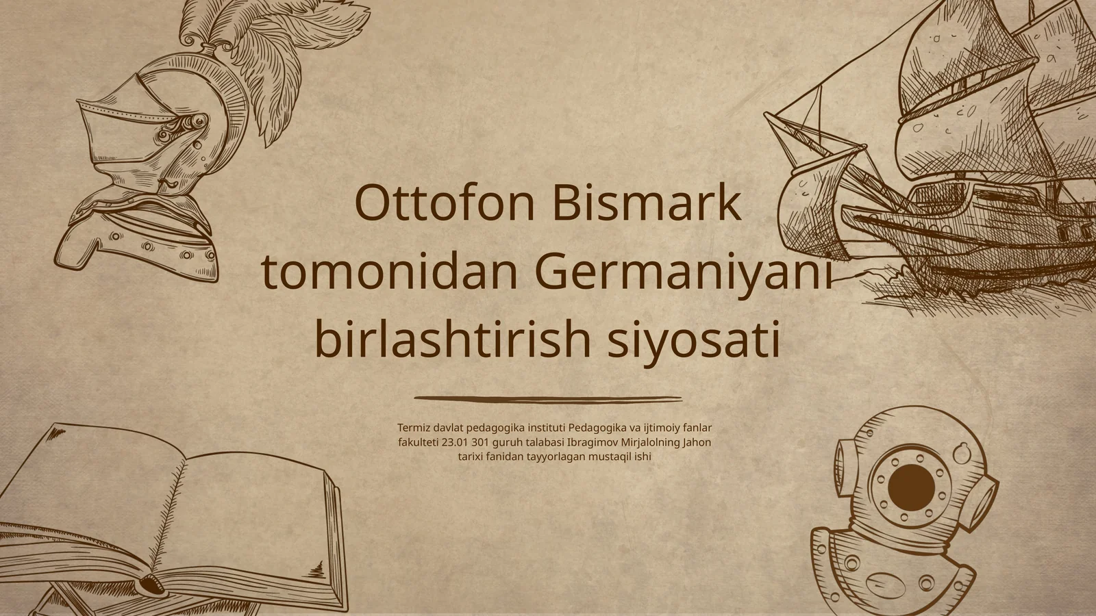 Ottofon Bismark tomonidan Germaniyani birlashtirish siyosati