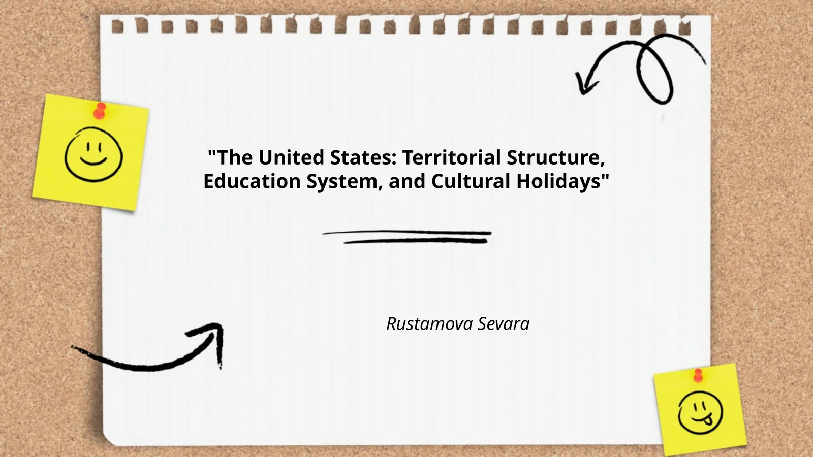 The United States: Territorial Structure, Education System, and Cultural Holidays