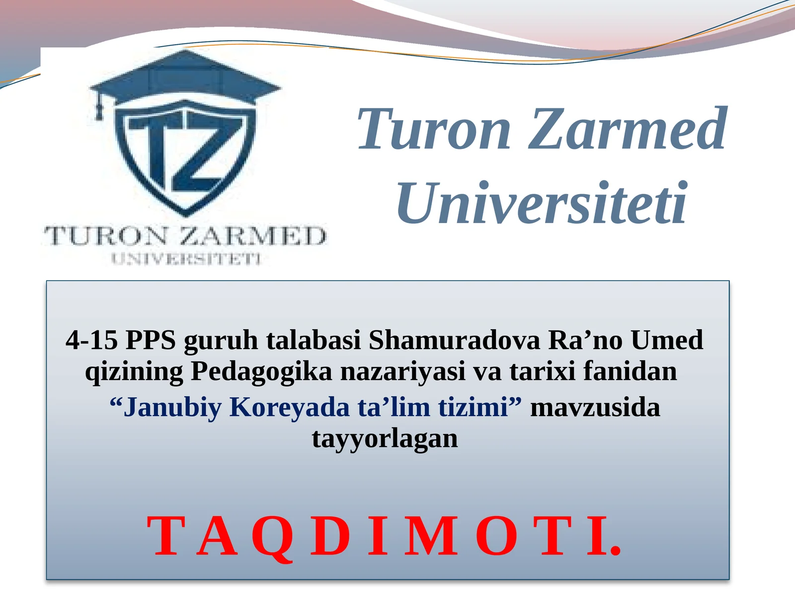 Janubiy Koreyada ta’lim tizimi