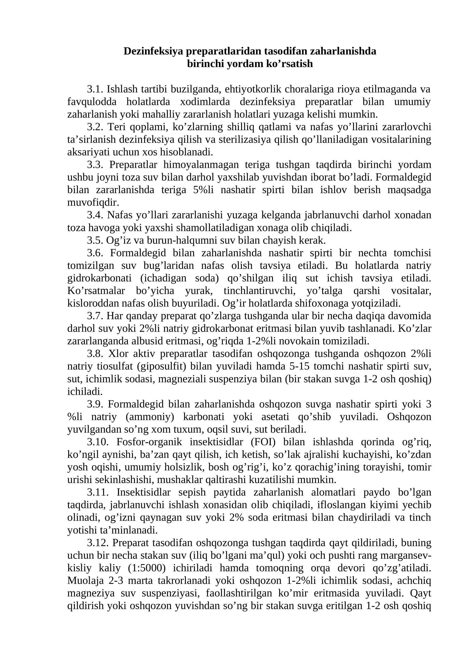 Dezinfeksiya preparatlari