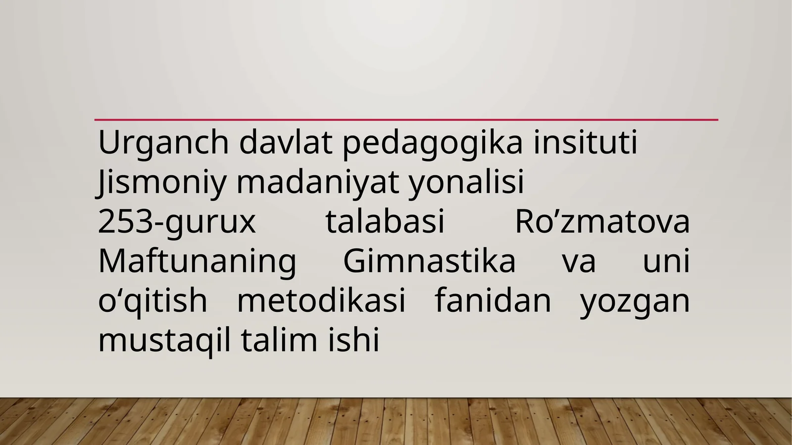 Gimnastika atamalarining yasalish usullari