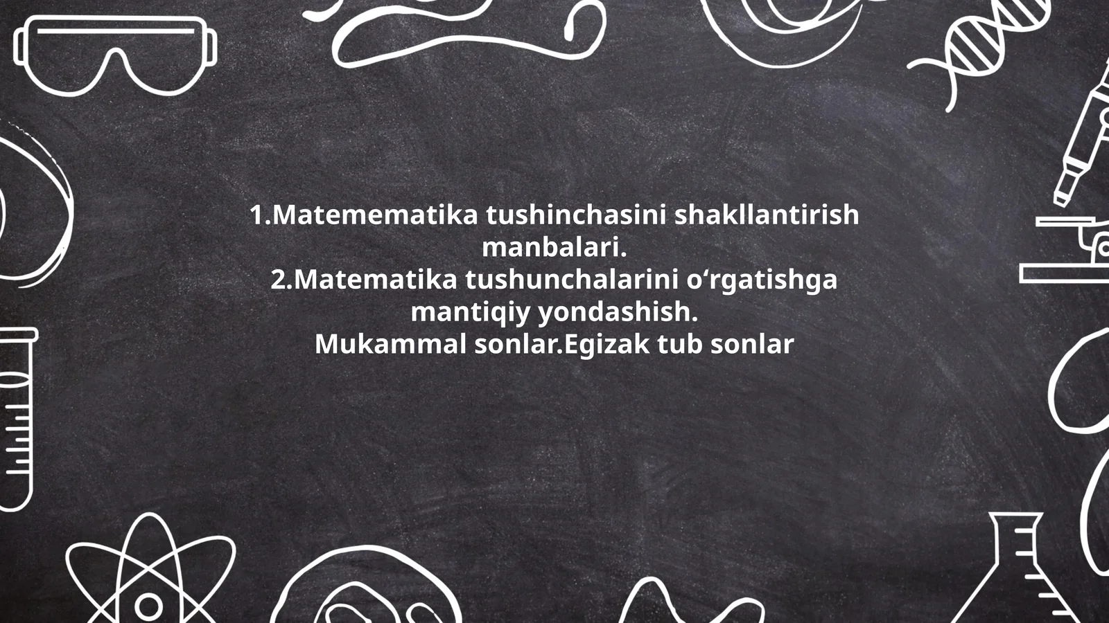 Matematika tushinchasini shakllantirish manbalari