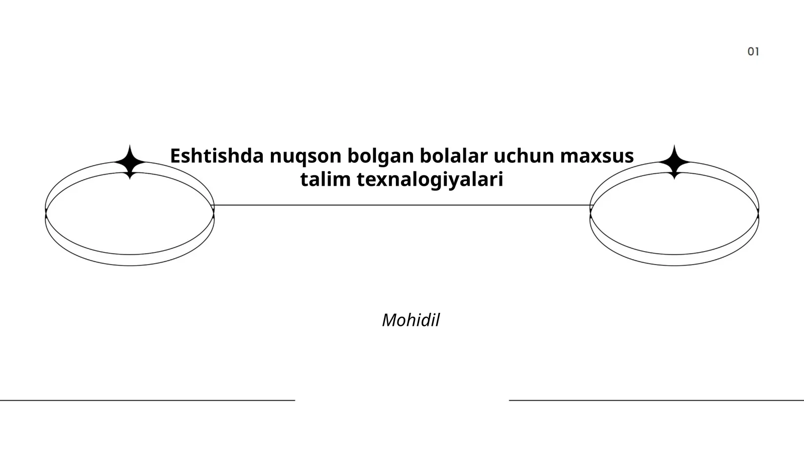 Eshtishda nuqson bolgan bolalar uchun maxsus talim texnalogiyalari
