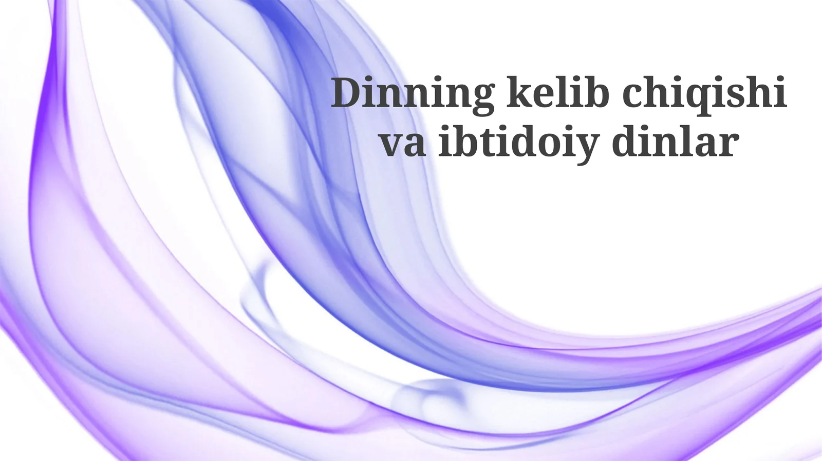 Ovqatlanishning Kelib Chiqishi