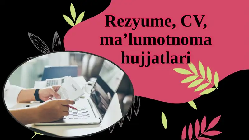 CV (Curriculum Vitae)