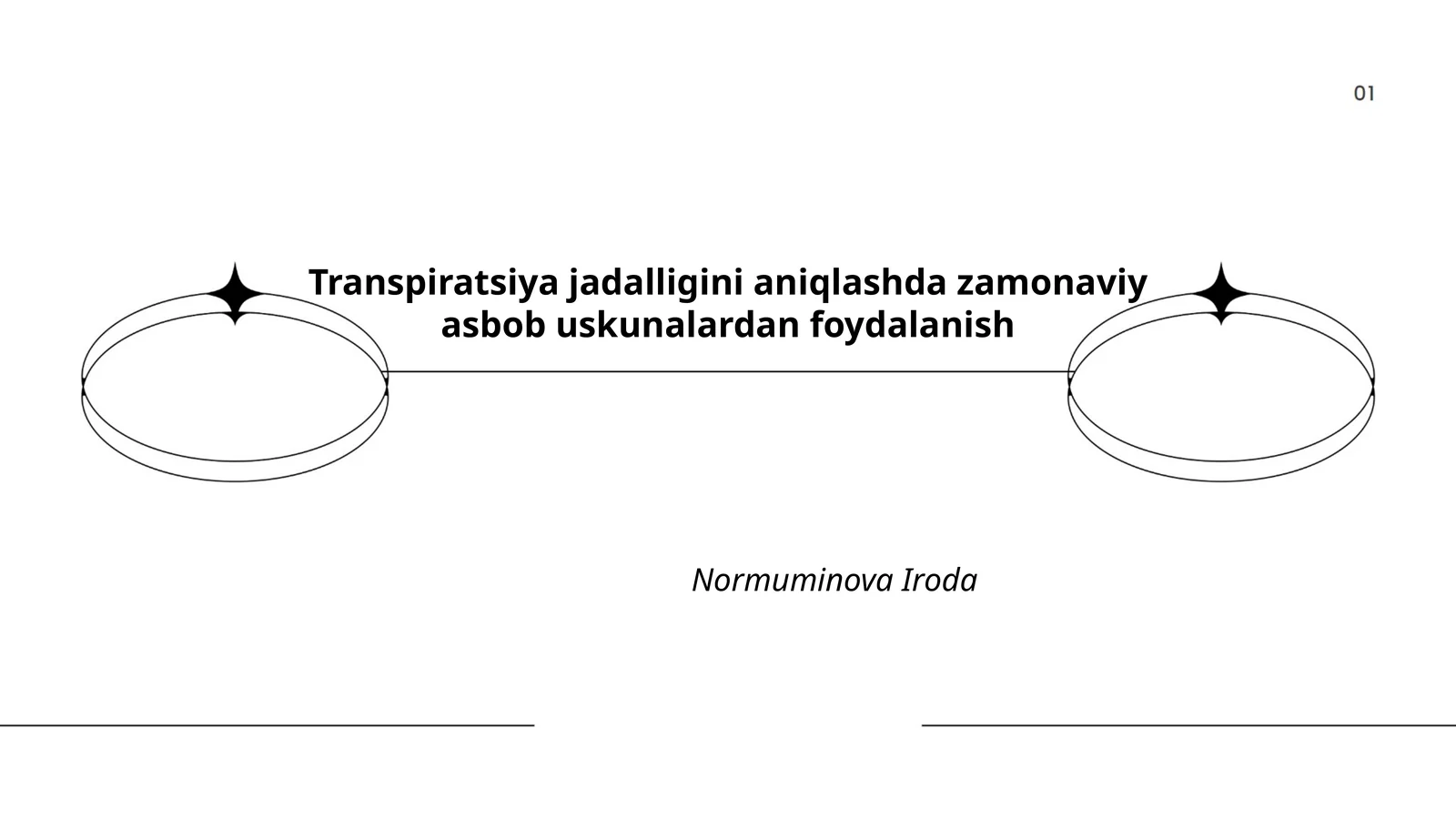 Transpiratsiya jadalligini aniqlashda zamonaviy asbob uskunalardan foydalanish
