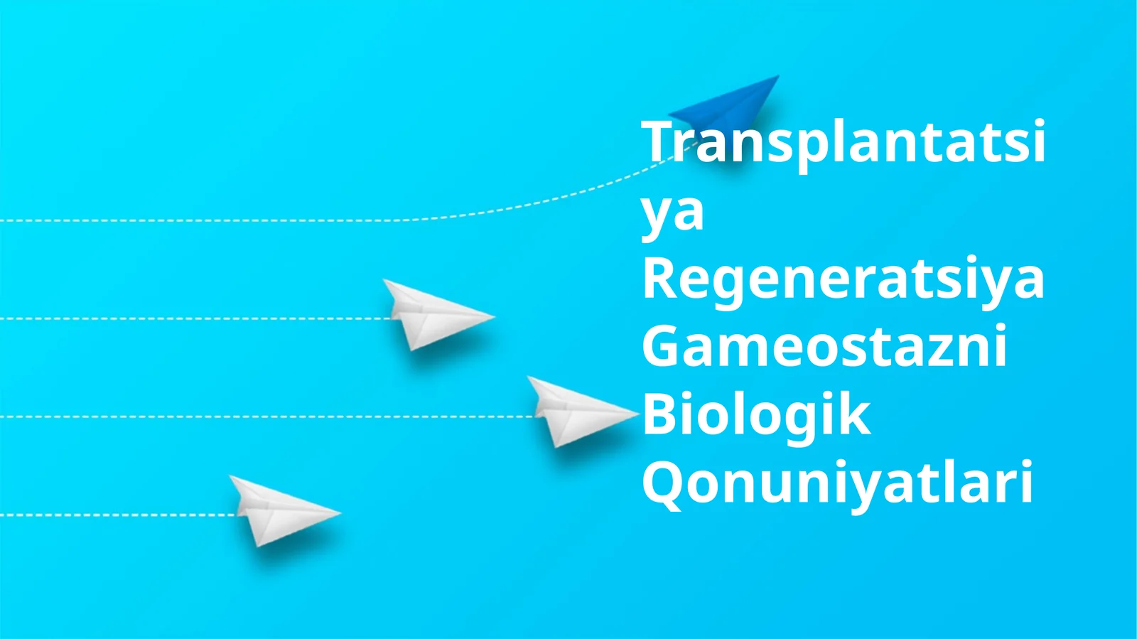 Transplantatsiya Regeneratsiya Gameostazni Biologik Qonuniyatlari