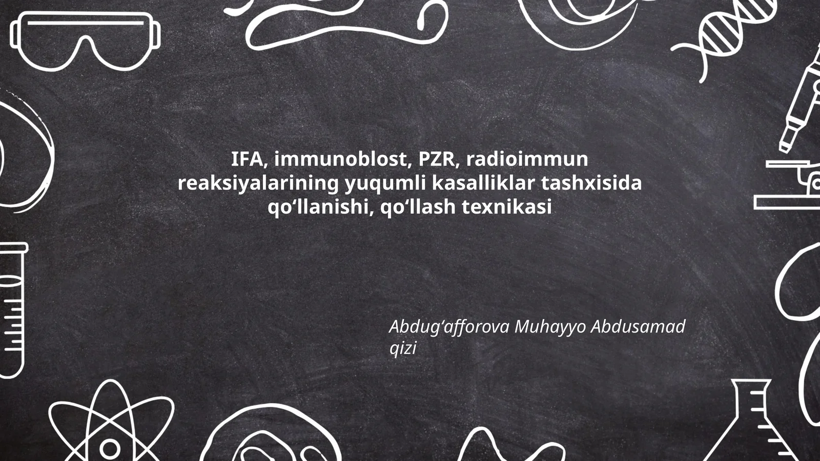 Immunoflouresans analiz (IFA) texnikasi