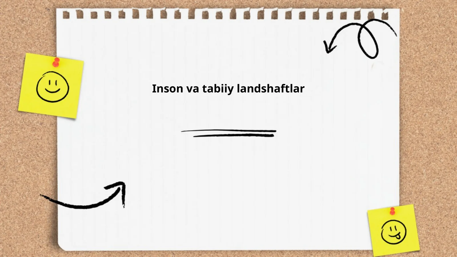 Inson va tabiiy landshaftlar