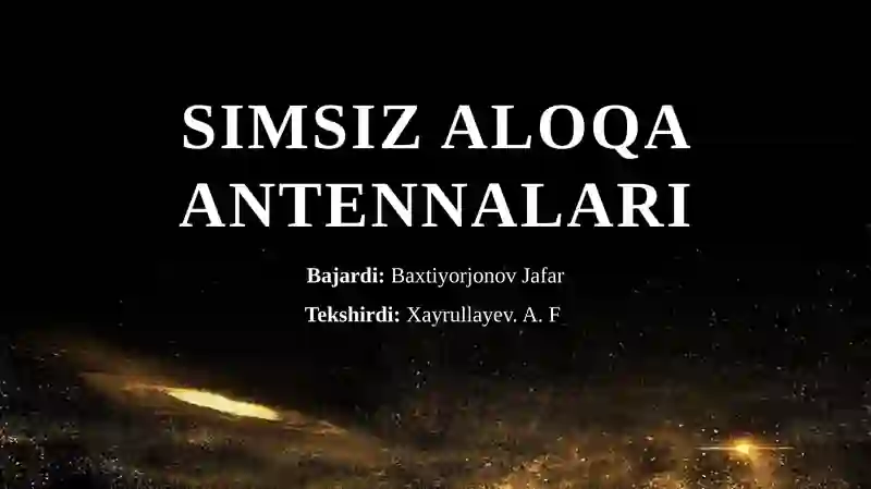 Simsiz aloqa antennalari