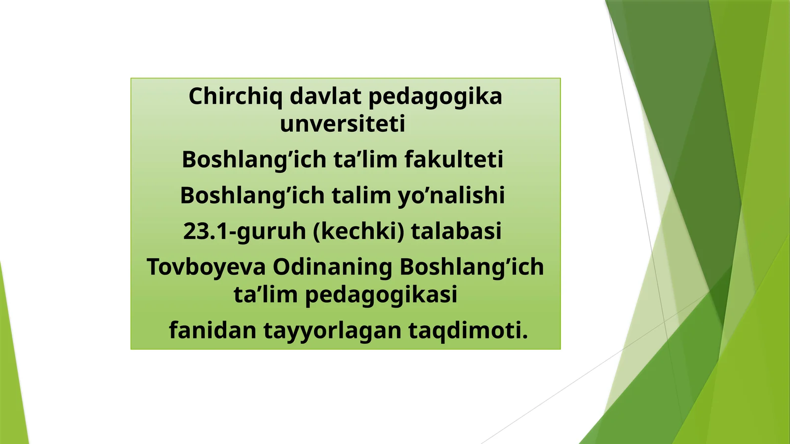 Boshlang‘ichtalimdainklyuzivo‘qitishmetodikasi
