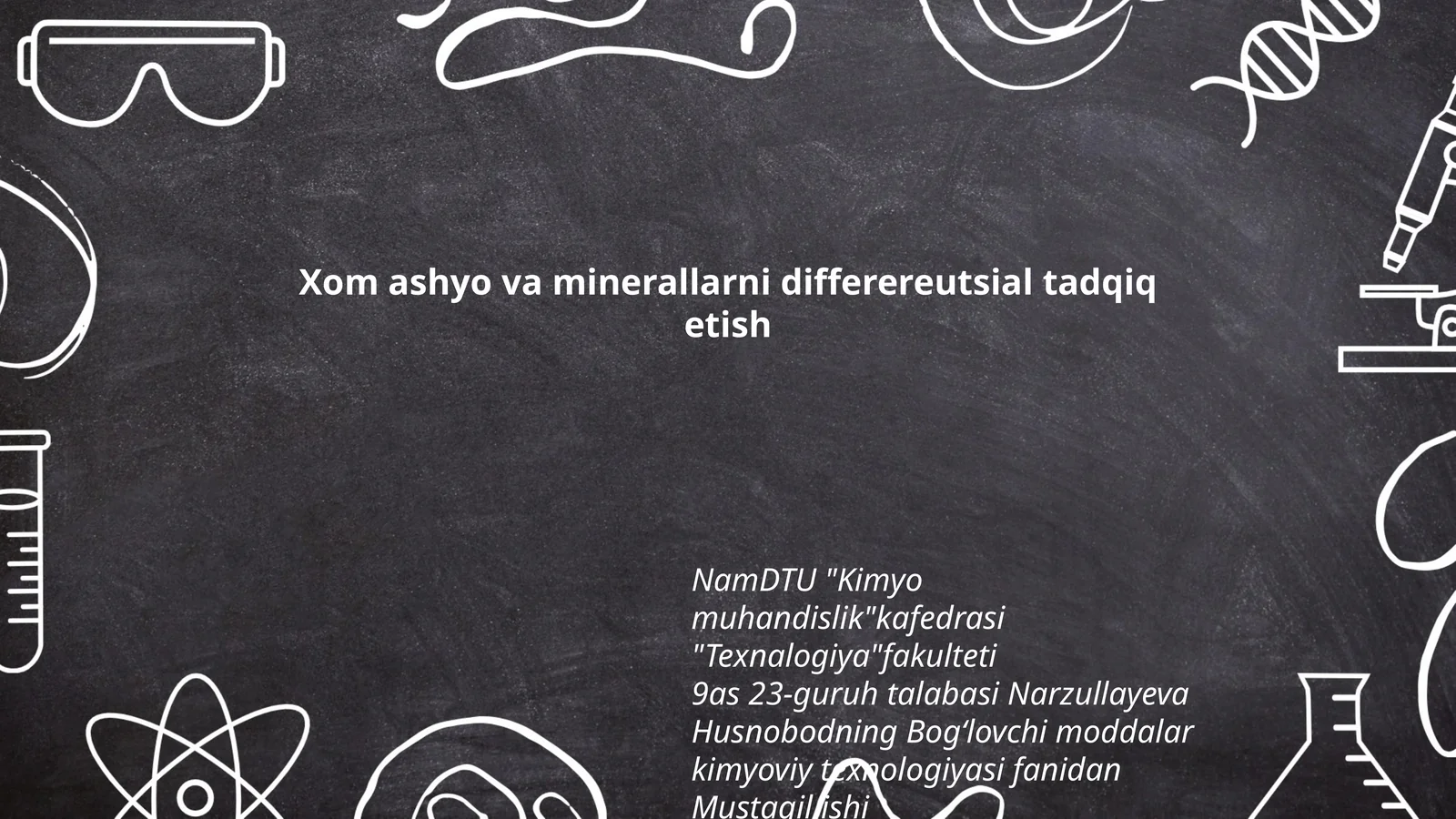 Xom ashyo va minerallarni differentsial tadqiq etish