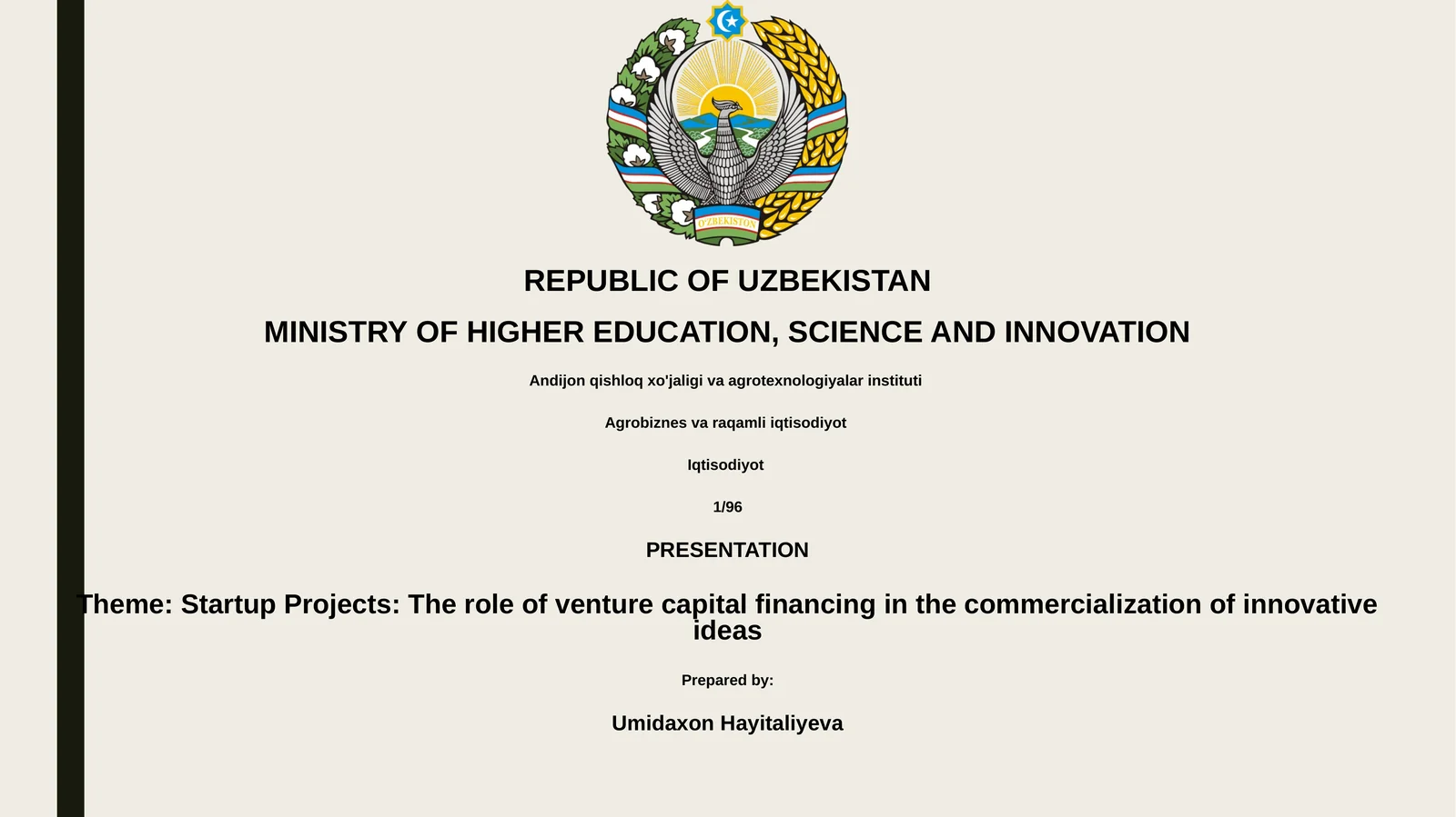 Agrobiznes va raqamli iqtisodiyot