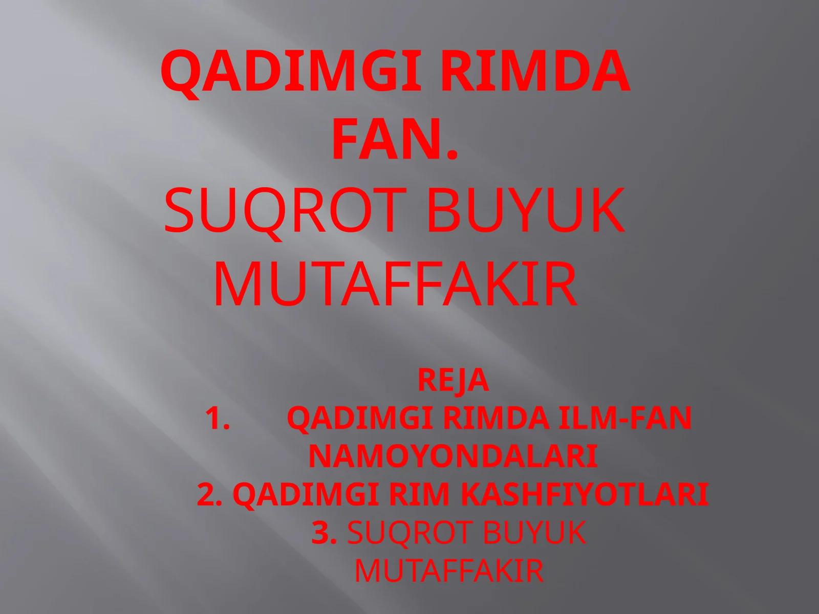 QADIMGI RIMDA FAN
