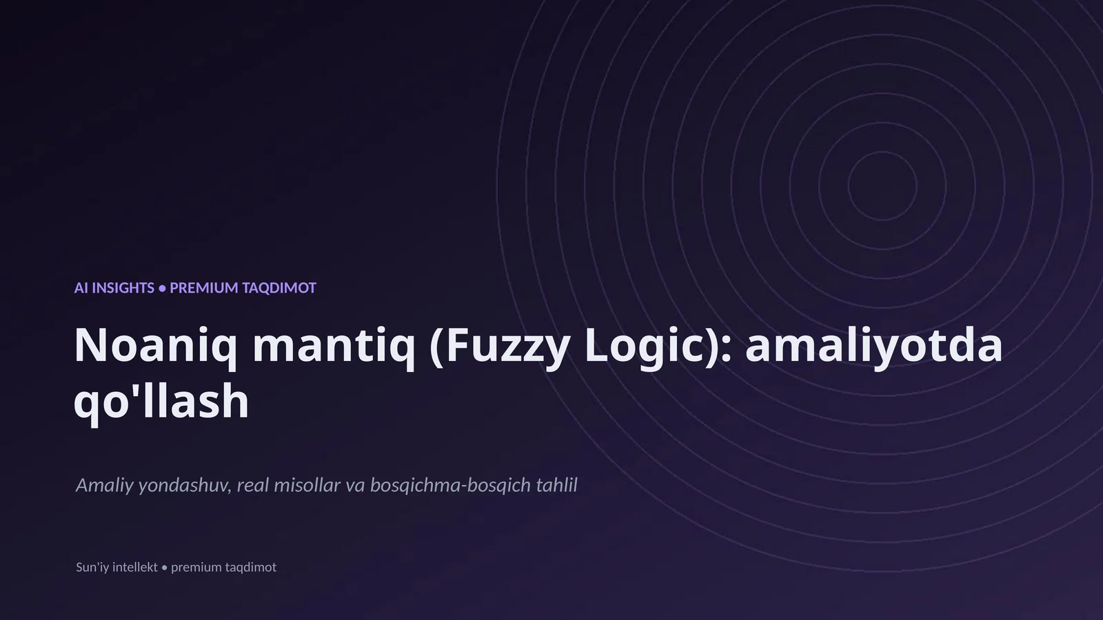 Sun'iy intellekt • premium taqdimot