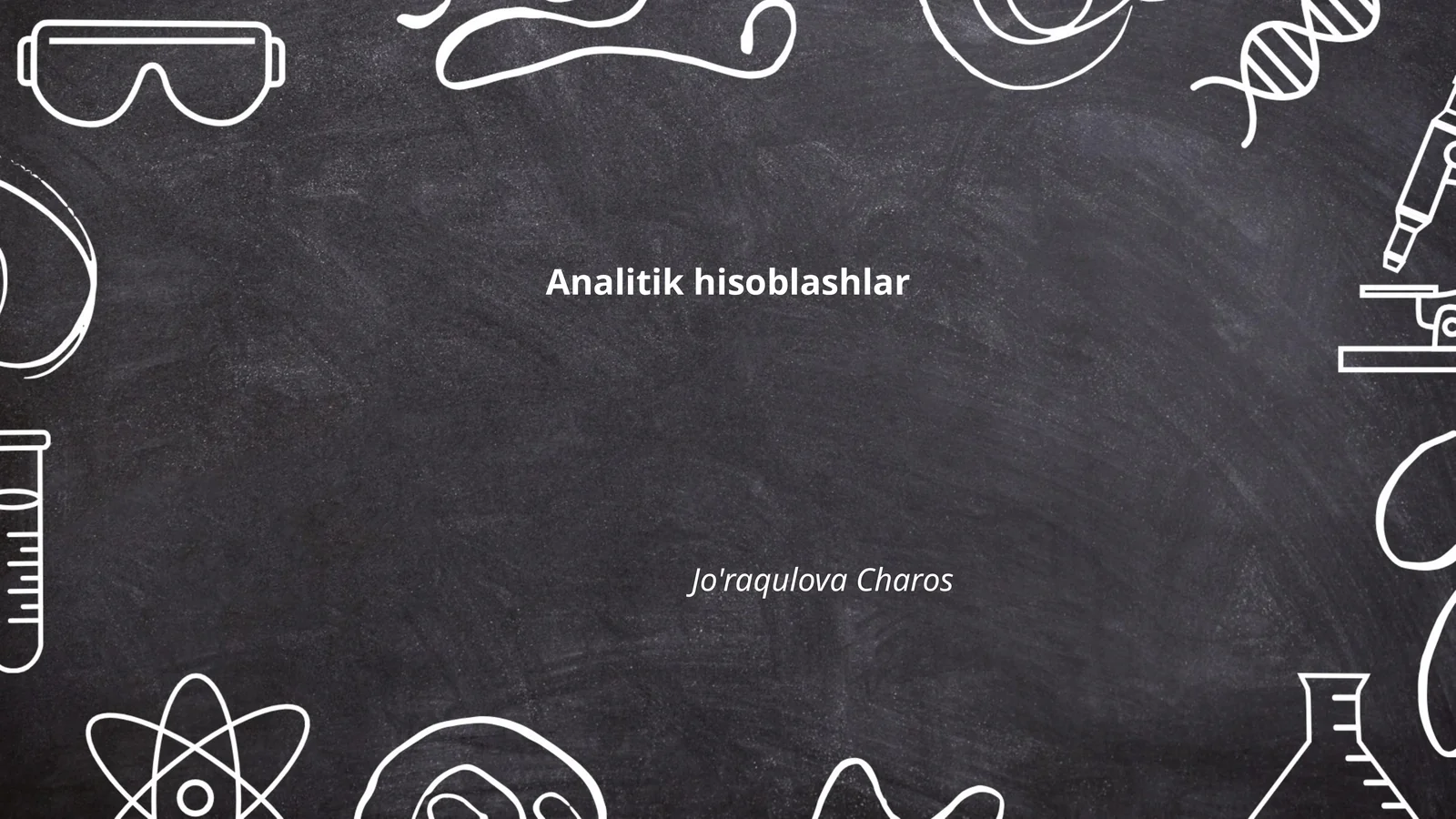 Analitik hisoblashlar