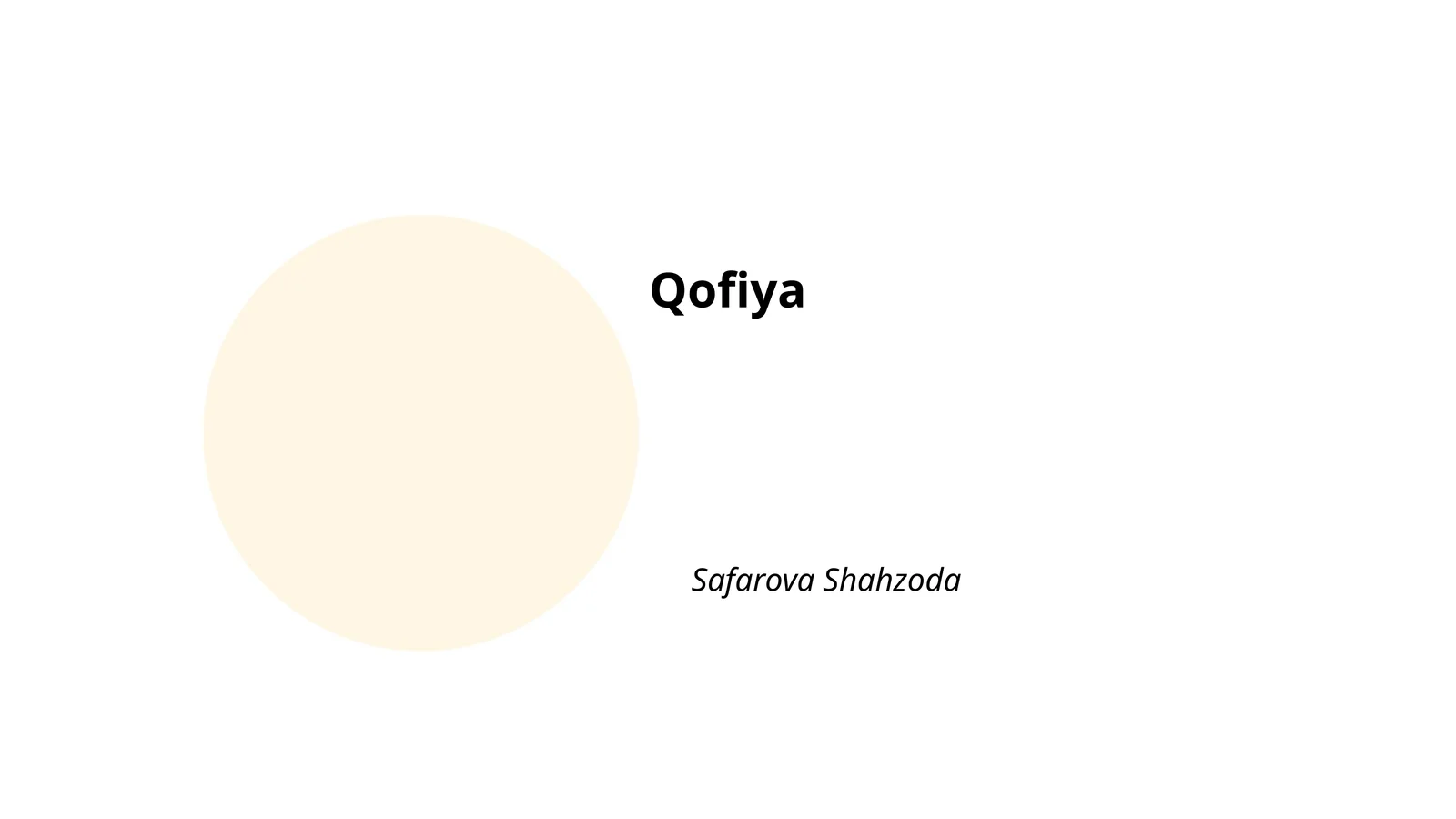 Qofiya