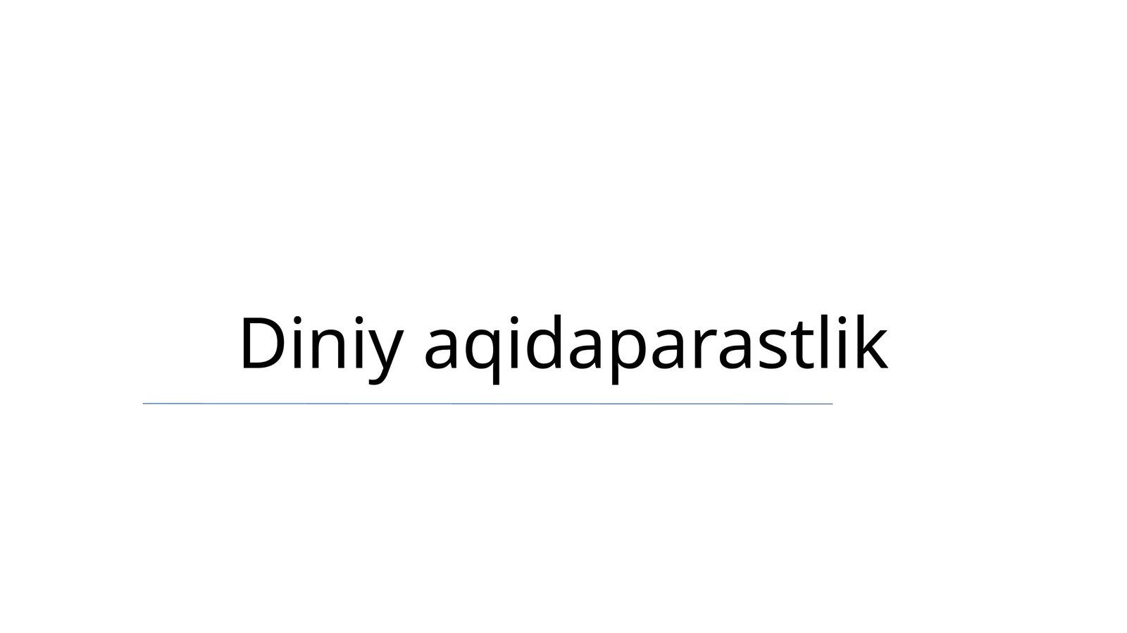 Diniy aqidaparastlik