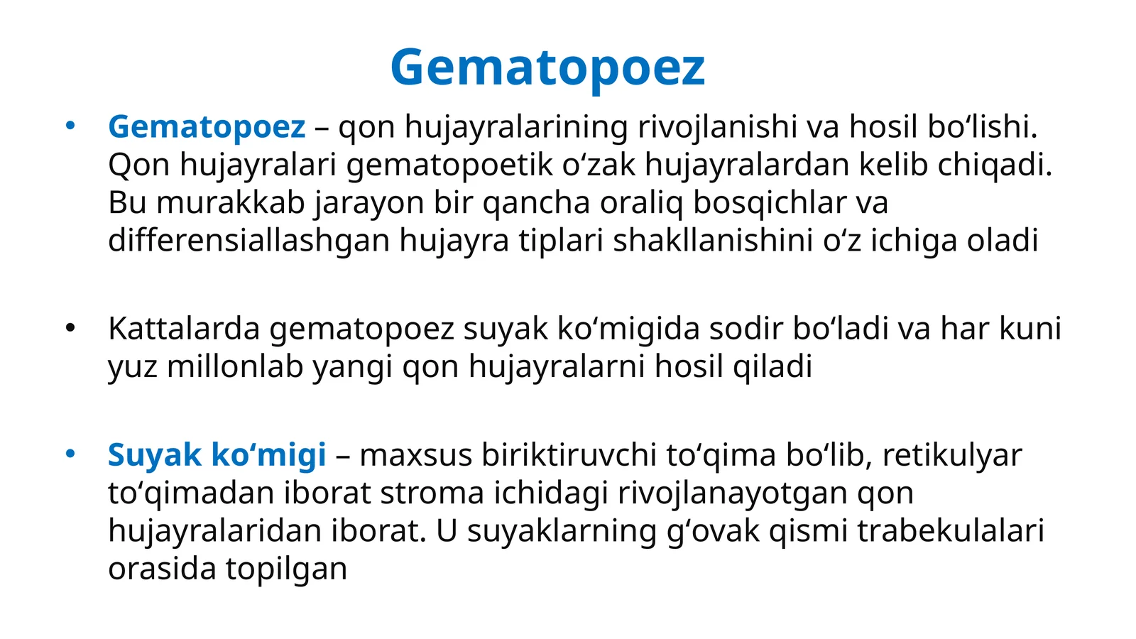 Gematopoez