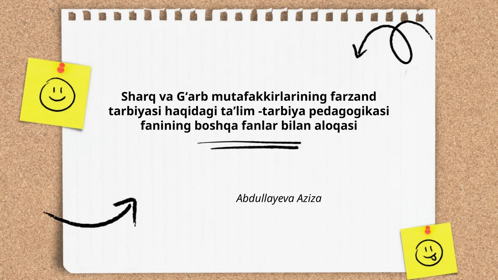 Sharq va Gʻarb mutafakkirlarining farzand tarbiyasi haqidagi taʼlim -tarbiya pedagogikasi fanining boshqa fanlar bilan aloqasi