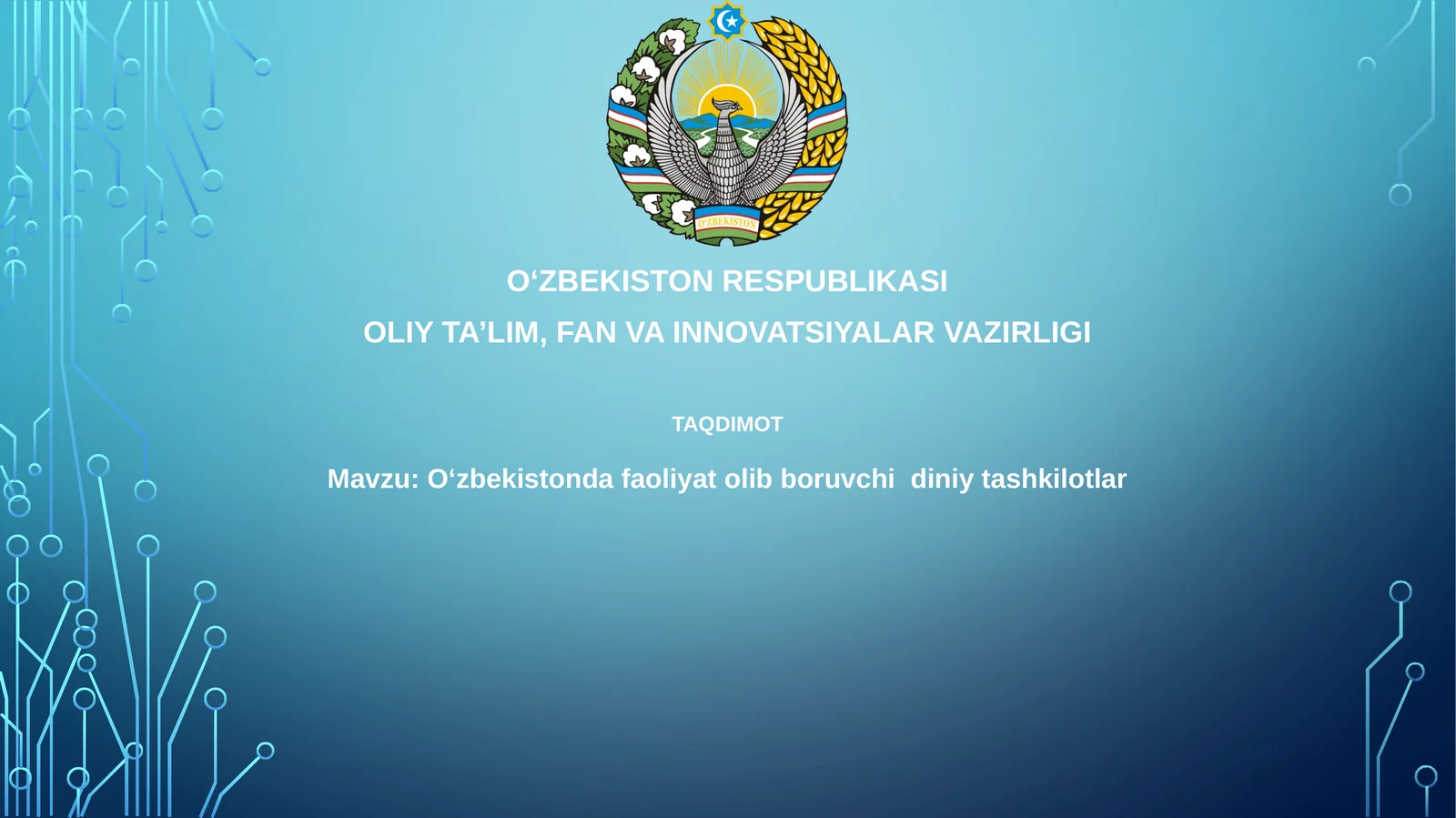 Oʻzbekistondagi diniy tashkilotlar