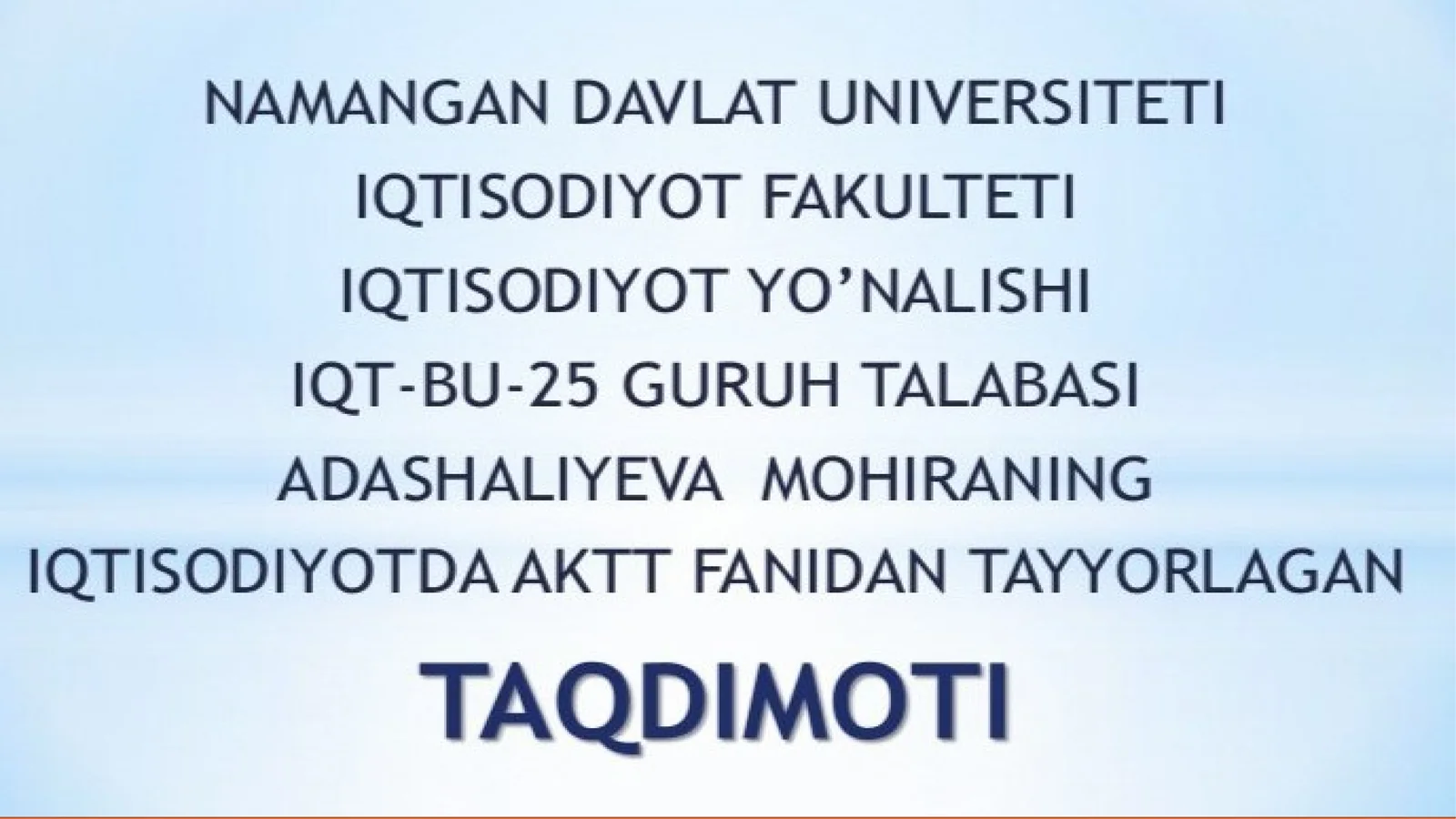 Bulutli texnologiyalar va ular bilan ishlash