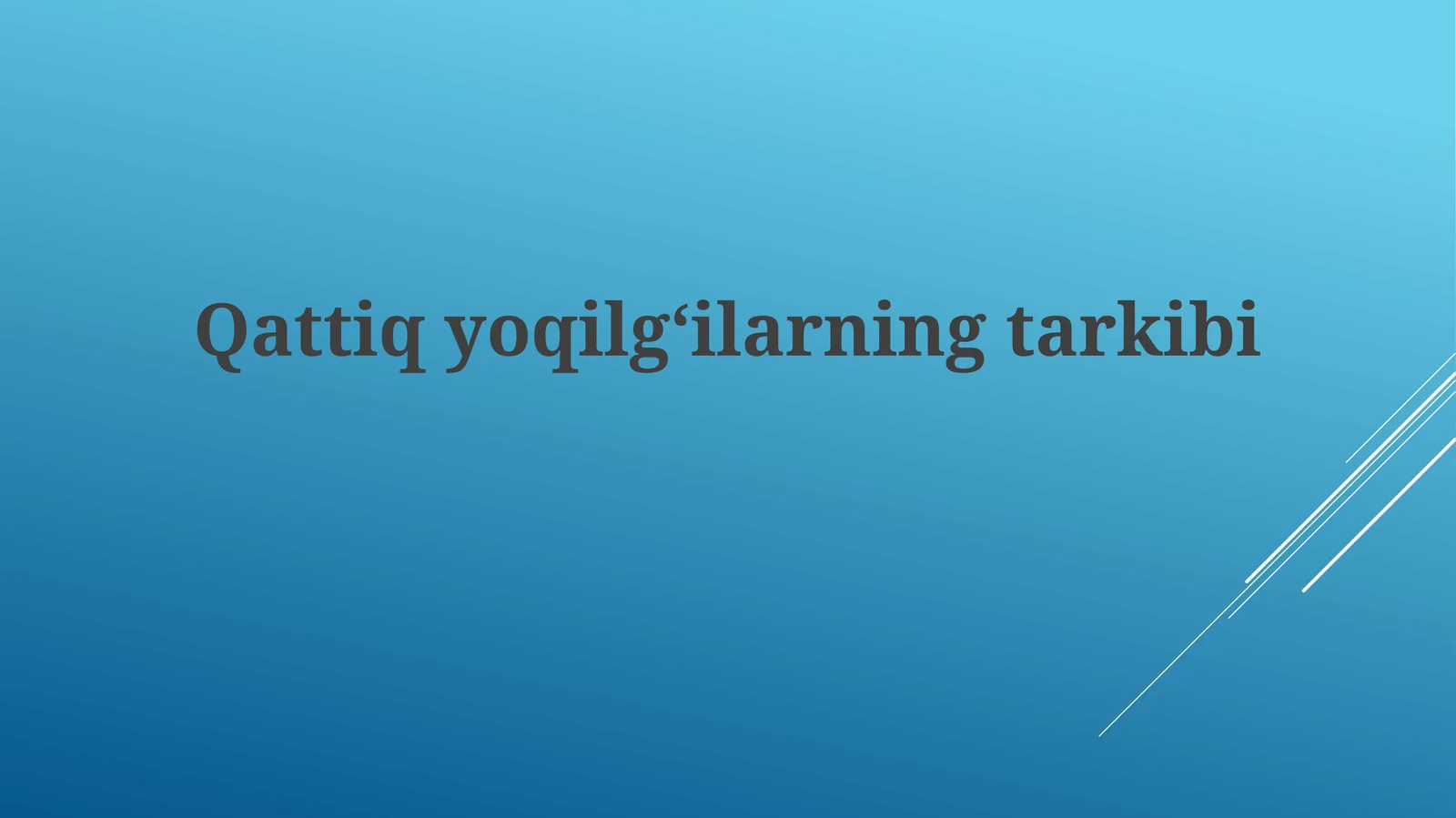 Qattiqyoqilgʻilarningtarkibi