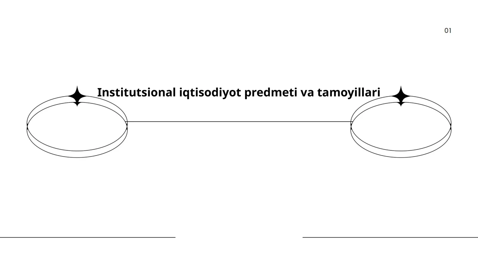 Institutsional iqtisodiyot predmeti va tamoyillari