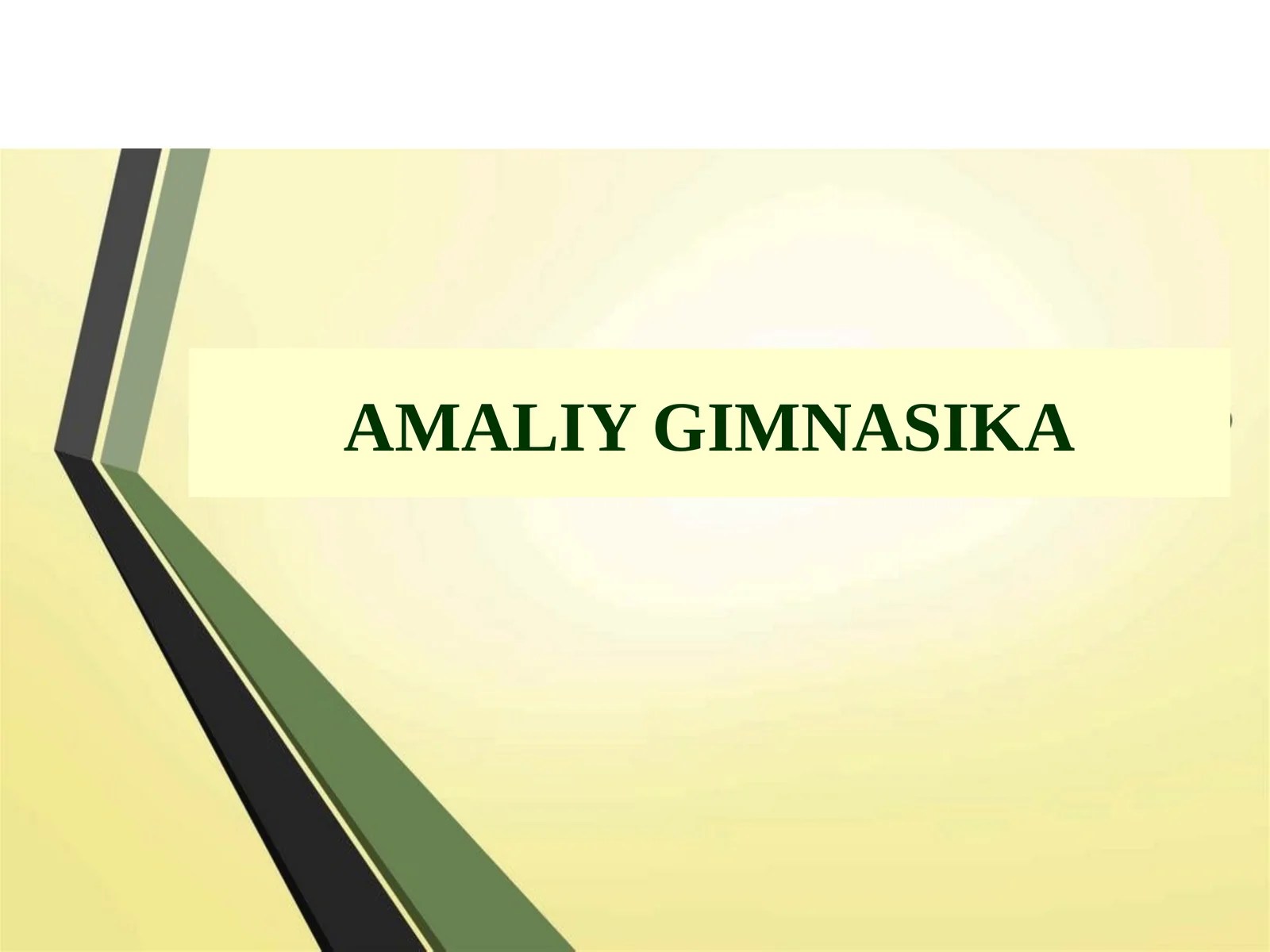 AMALIY GIMNASIKA