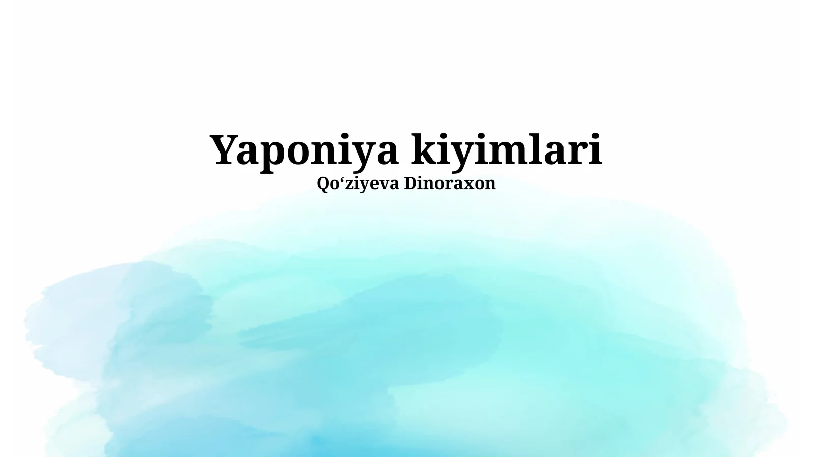 Yaponiya kiyimlari
