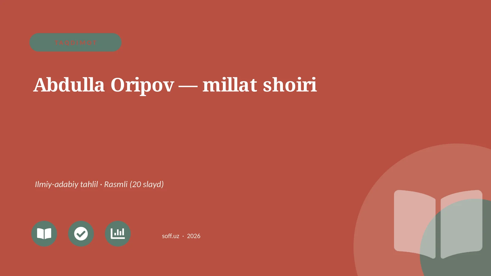 Abdulla Oripov — millat shoiri