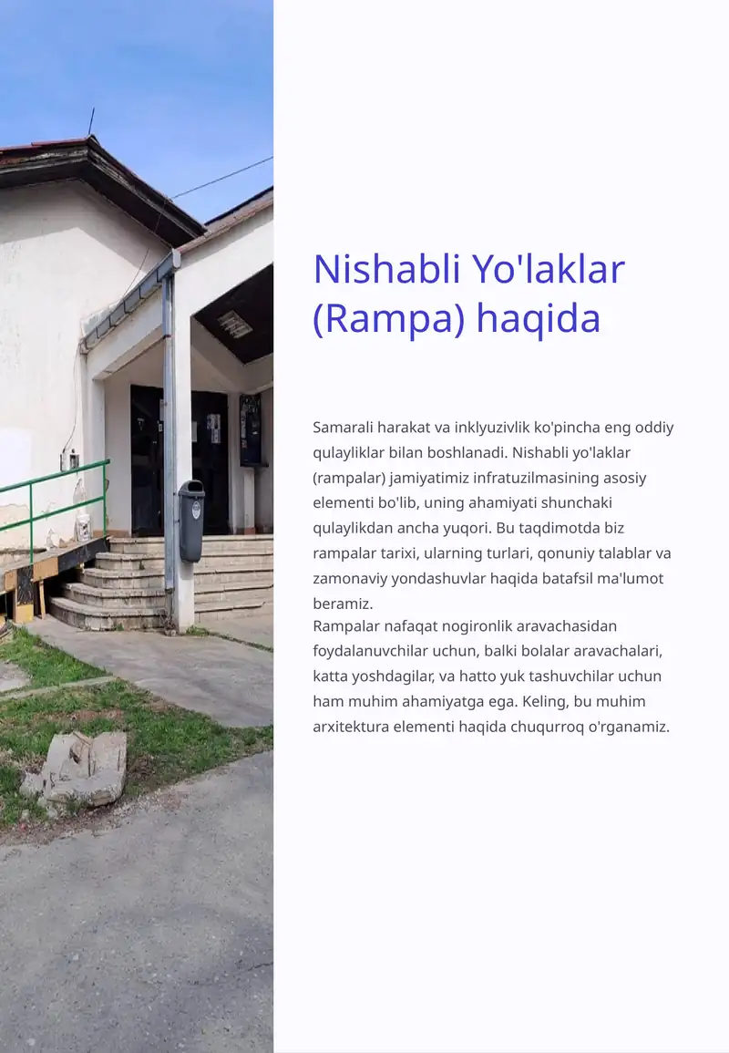 Nishabli Yo'laklar (Rampa)