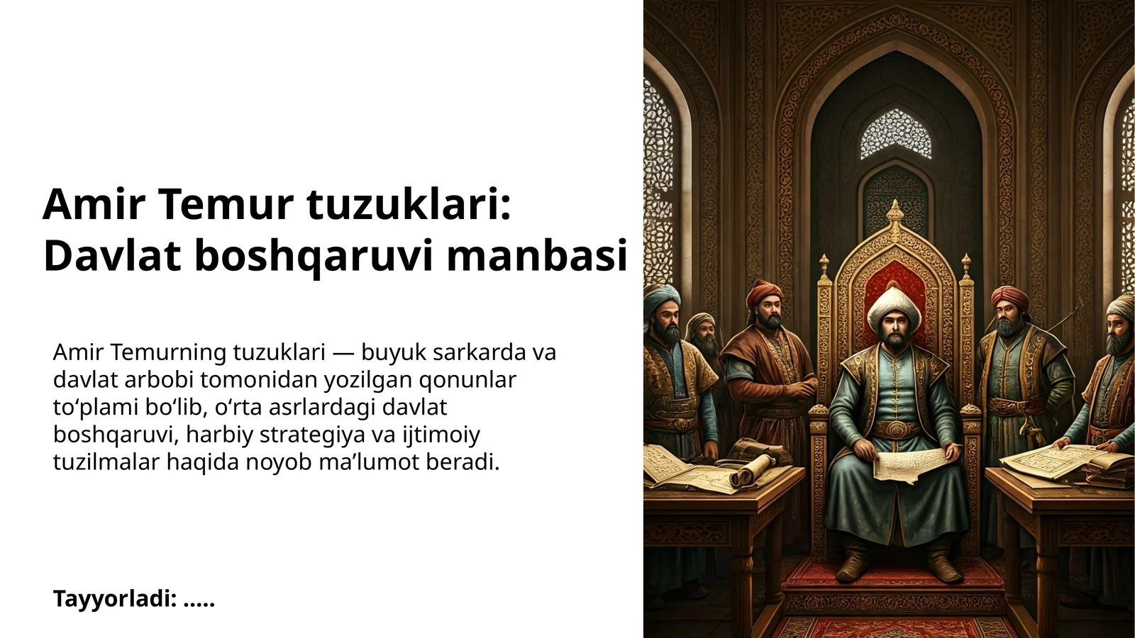 Amir Temur tuzuklari