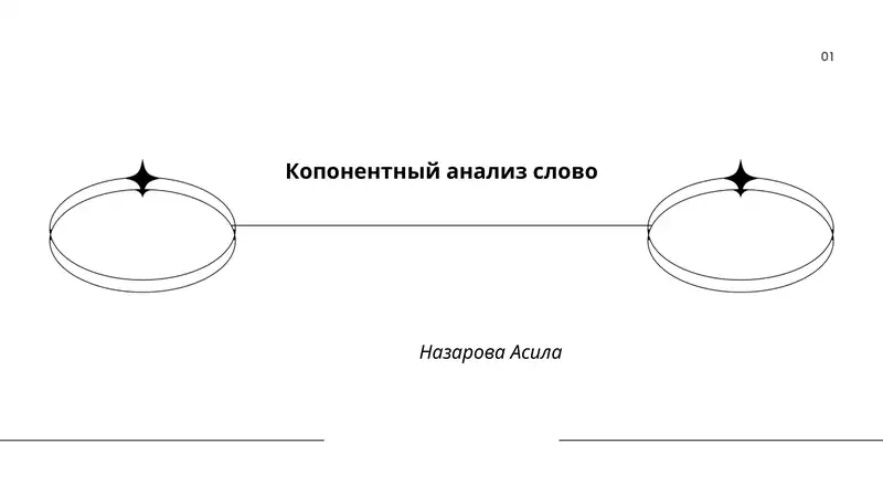 Компонентный анализ слова