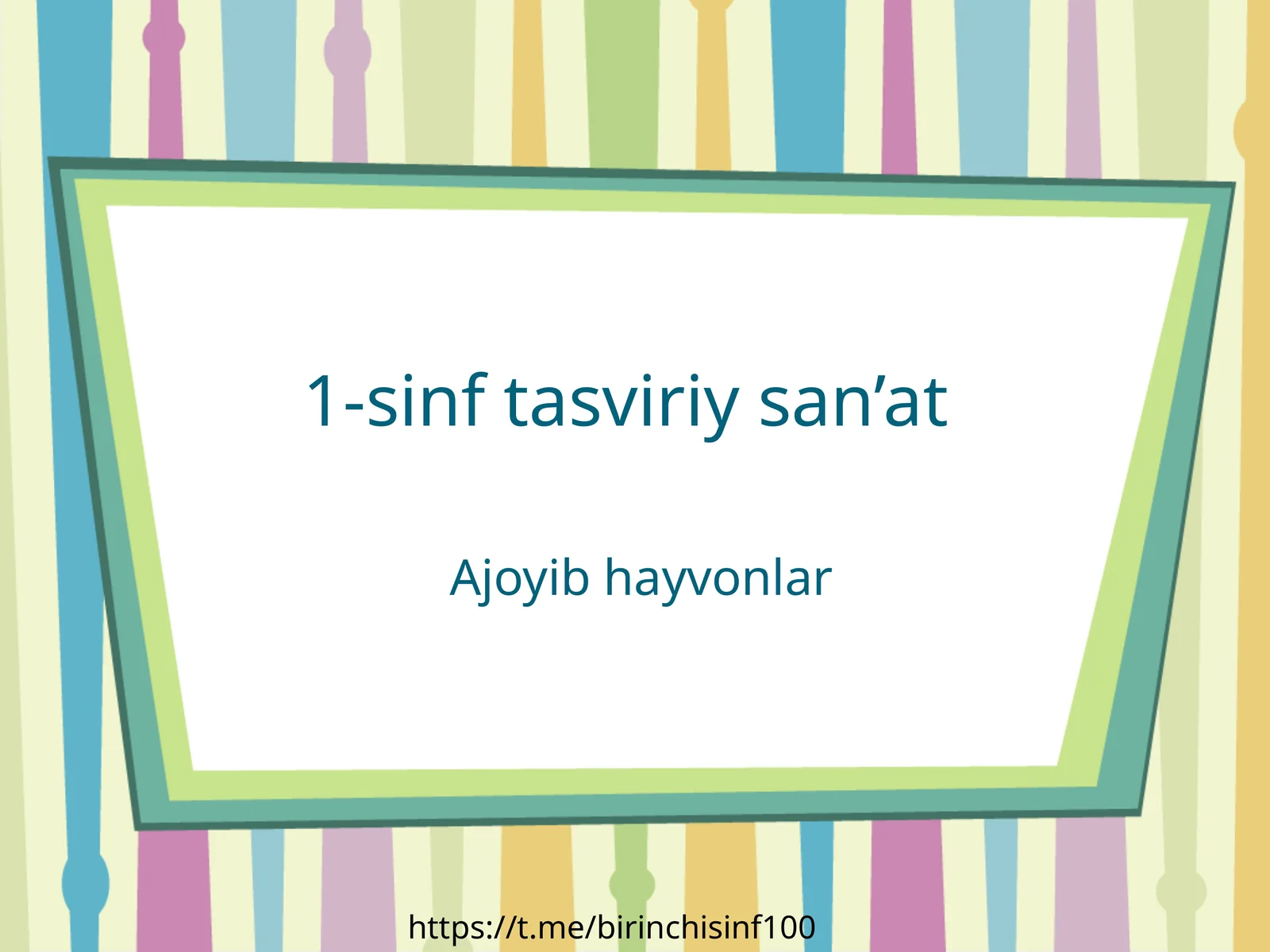 1-sinf tasviriy san’at