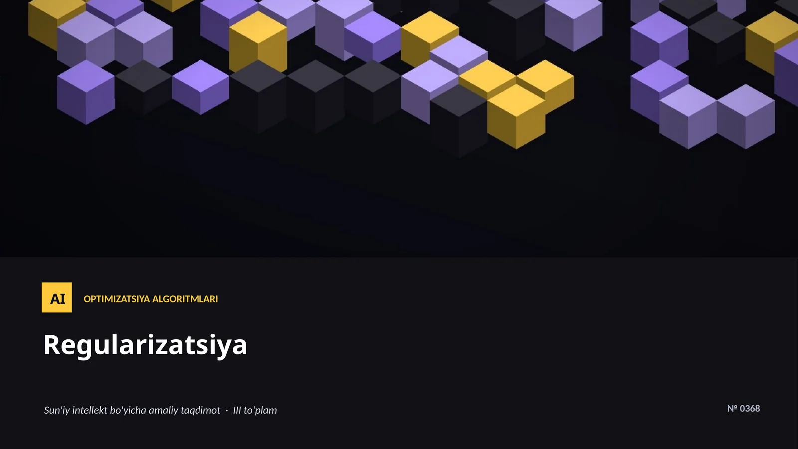 OPTIMIZATSIYA ALGORITMLARI