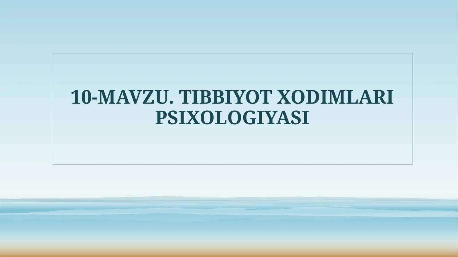 Tibbiyot xodimlari psixologiyasi